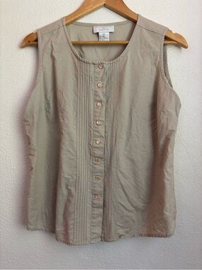 Christopher & Banks | Vintage Pintuck Button-up Top